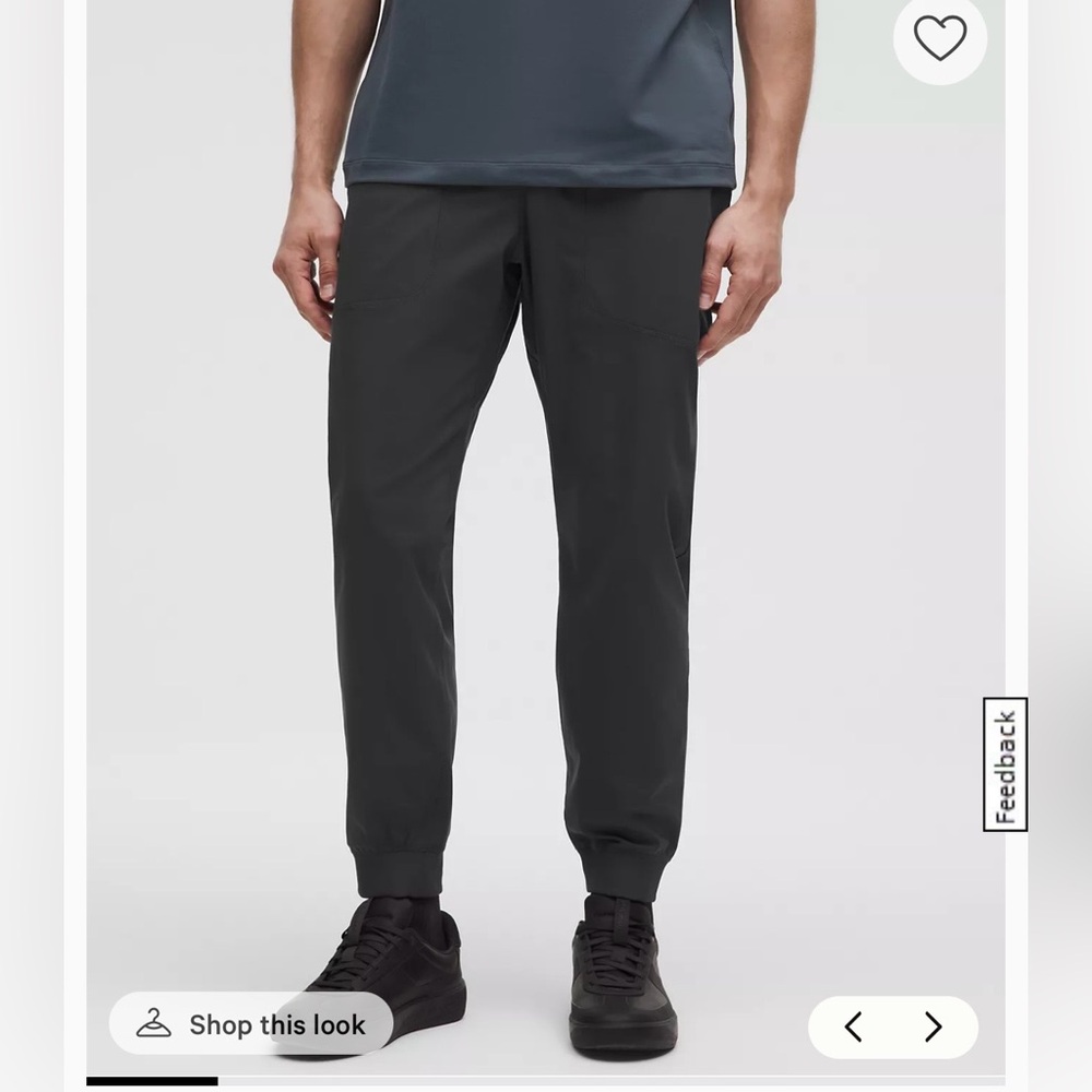Men's LuLuLemon ABC joggers gray size XL